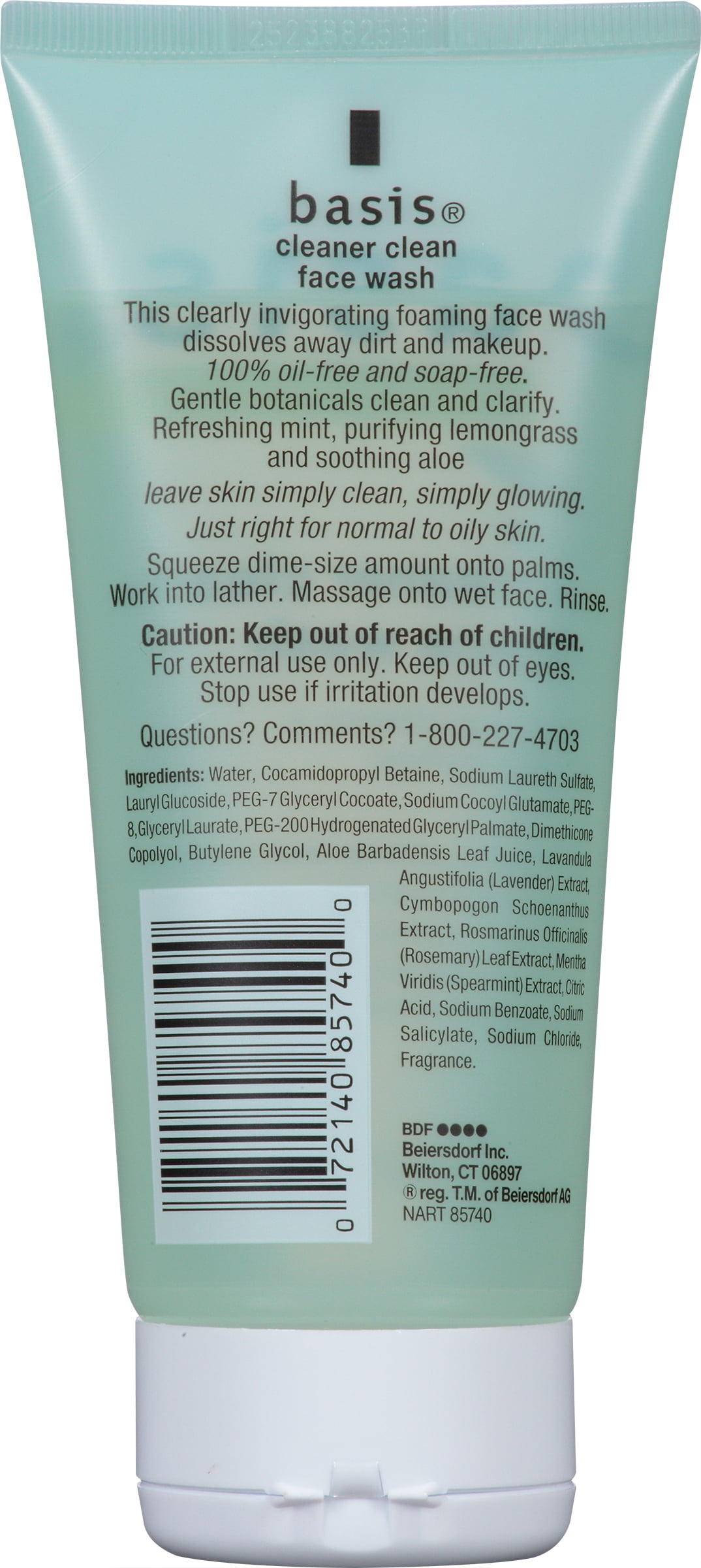 2 Pack - Basis Face Wash Cleaner Clean 6 oz Each Boots No7 Protect & Perfect Intense Advanced Anti Aging Serum Tube - 1 oz